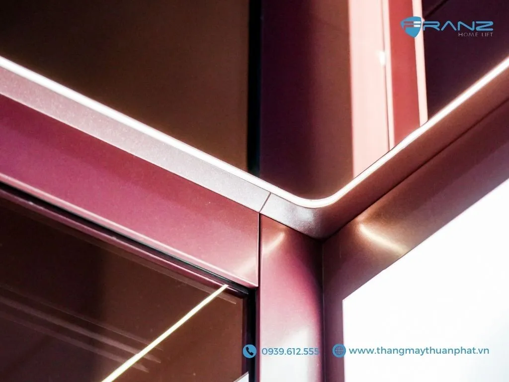 Thang máy kính Franz cửa mở 2 cánh
