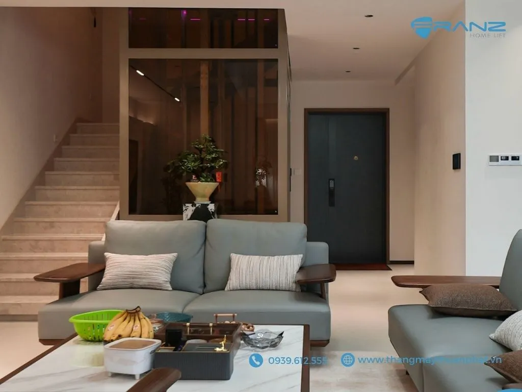 Thang máy kính Franz cửa mở tâm tự động